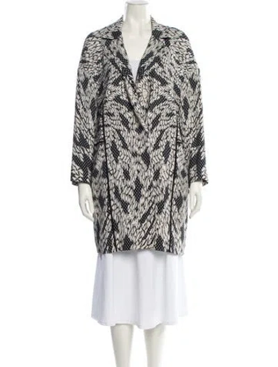 Pre-owned Diane Von Furstenberg Printed Jacket In Neutral