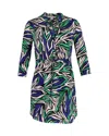 Diane Von Furstenberg Printed Mini Dress In Multicolor Silk In Multi