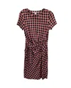 Diane Von Furstenberg Printed Mock-wrap Dress In Multicolor Silk In Multi