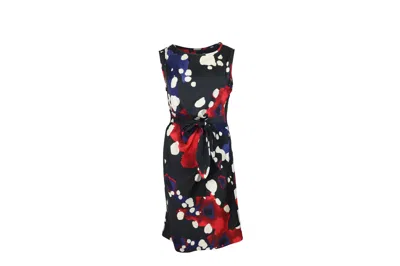 Diane Von Furstenberg Printed New Della Dress In Multicolor Silk In Black