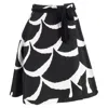 Diane Von Furstenberg Printed Skirt In Black Polyester In Black