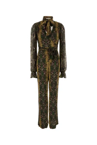 Diane Von Furstenberg Printed T-shirt Lucia Jumpsuit In Multi