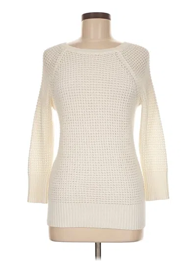 Pre-owned Diane Von Furstenberg Pullover Sweater In White