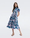 Diane Von Furstenberg Frankie Tiered Floral-print Stretch-cotton Midi Dress