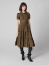Diane Von Furstenberg Queena Dress In Dark Olive