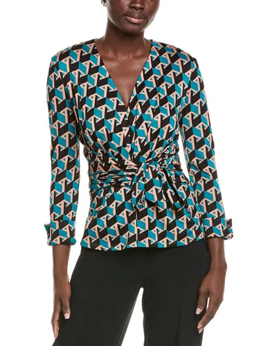 Diane Von Furstenberg Rachael Print Top In Multi