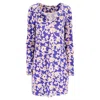 Diane Von Furstenberg Reina Printed Mini Dress In Multicolor Silk In Multi