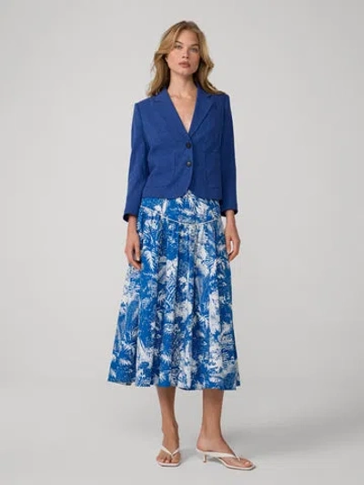 Diane Von Furstenberg Renee Blazer In Blue