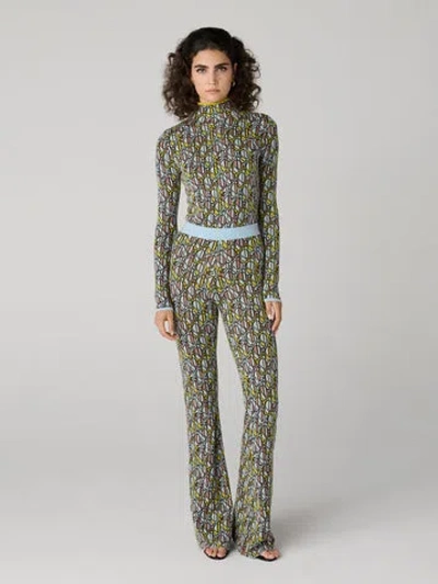 Diane Von Furstenberg Rennes Pant In Green