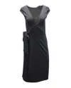 Diane Von Furstenberg , Reversible Sleeveless Wrap Dress In Black Cotton In Black