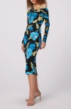 Diane Von Furstenberg Dvf In Hendrix Floral Dark Teal Lg/