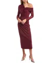 Diane Von Furstenberg Rich Twisted Stretch-jersey And Mesh Midi Dress In Pink