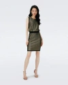 Diane Von Furstenberg Richie Metallic Knit Jacquard Dress