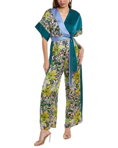 Diane Von Furstenberg Rinna Jumpsuit In Blue