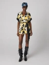 Diane Von Furstenberg Rinna Romper In Egon's Floral Yellow