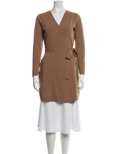 Pre-owned Diane Von Furstenberg Robe In Brown