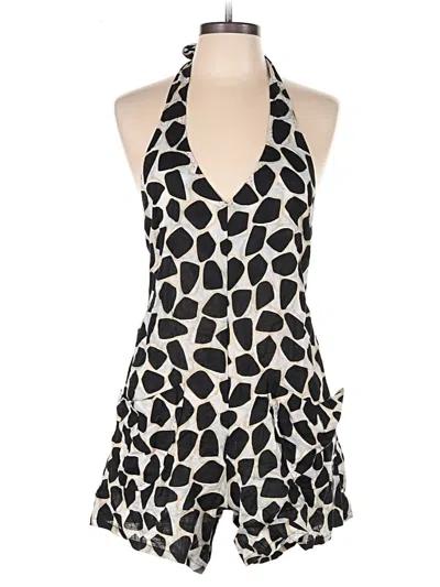 Pre-owned Diane Von Furstenberg Romper In Black