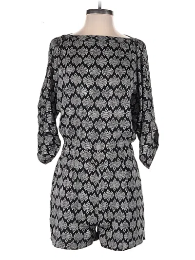 Pre-owned Diane Von Furstenberg Romper In Black