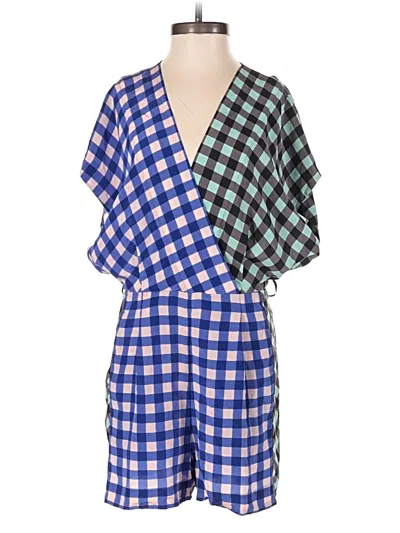 Pre-owned Diane Von Furstenberg Romper In Blue