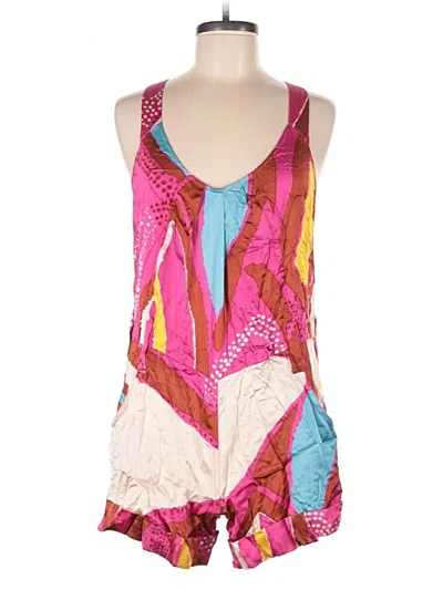 Pre-owned Diane Von Furstenberg Romper In Pink