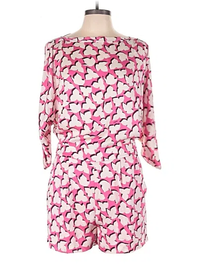 Pre-owned Diane Von Furstenberg Romper In Pink
