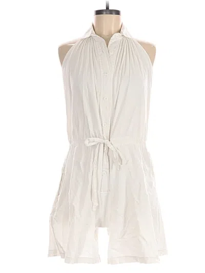 Pre-owned Diane Von Furstenberg Romper In White