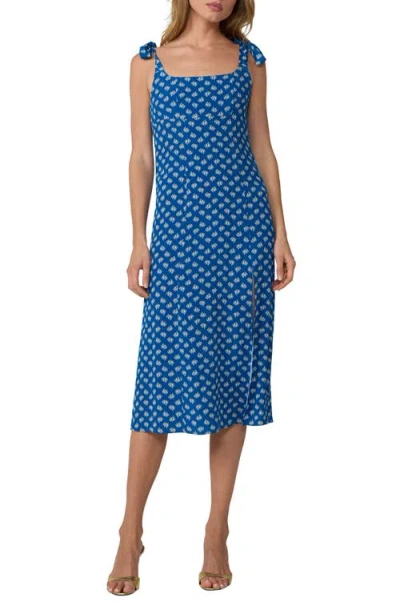 Diane Von Furstenberg Rosie Floral Midi Dress In Blue
