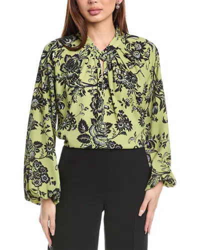 Diane Von Furstenberg Rouba Top In Green