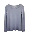 Diane Von Furstenberg Round-neck Sweater In Light Blue Cashmere In Blue