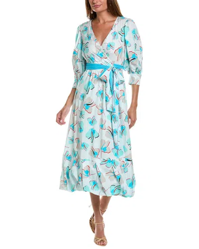 Diane Von Furstenberg Roxanna Wrap Dress In Blue