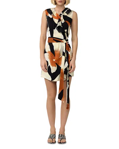 Diane Von Furstenberg Roxy Mini Dress In Animal Print