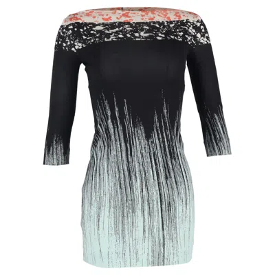 Diane Von Furstenberg Ruri Rockscape Printed Dress In Multicolor Silk In Black