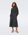 Diane Von Furstenberg Sai Tiered Polka-dot Midi Dress