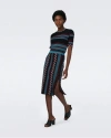 Diane Von Furstenberg Sallie Patterned-jacquard Skirt