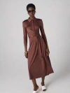 Diane Von Furstenberg Sana Dress In Chocolate