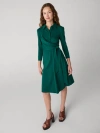 Diane Von Furstenberg Sana Knee Length Dress In Green