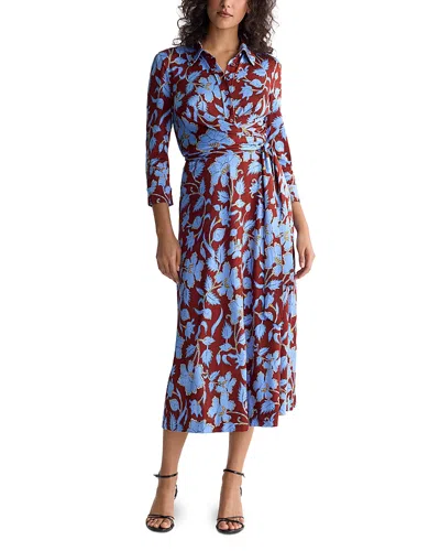 Diane Von Furstenberg Sana Two Shirt Dress In Blue