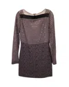 Diane Von Furstenberg Sarita Lace Mini Dress In Pastel Purple Polyester In Purple