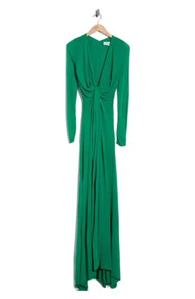 Diane Von Furstenberg Sasha Long Sleeve Dress In Green