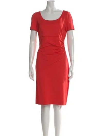 Pre-owned Diane Von Furstenberg Scoop Neck Knee-length Dress In Pink