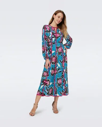 Diane Von Furstenberg Scott Maxi Dress In Multi
