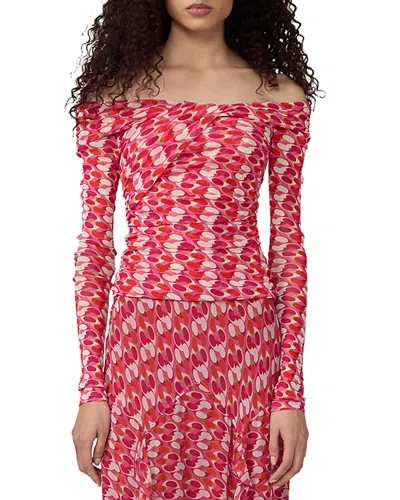 Diane Von Furstenberg Scout Top In Red