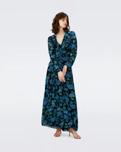 Diane Von Furstenberg Sean Mesh Dress In Black
