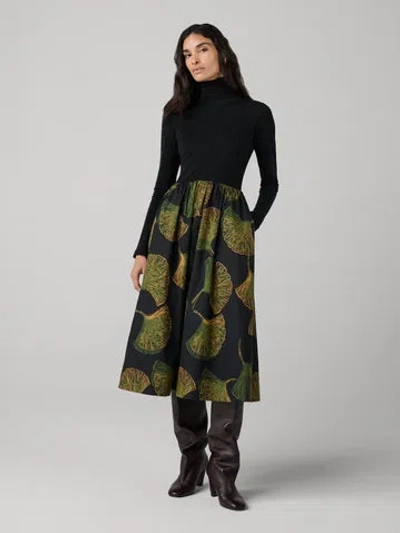 Diane Von Furstenberg Selena Turtleneck Dress In Green