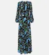 DIANE VON FURSTENBERG SELINE FLORAL MAXI DRESS