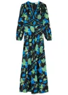 Diane Von Furstenberg Seline Floral-print Chiffon Maxi Dress In Multicoloured
