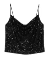 Diane Von Furstenberg Berlin Sequined Top In Black
