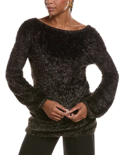 Diane Von Furstenberg Serina Eyelash Tinsel Sweater In Brown