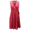 Diane Von Furstenberg Shalamar Print Wrap Dress In Pink Silk In Pink