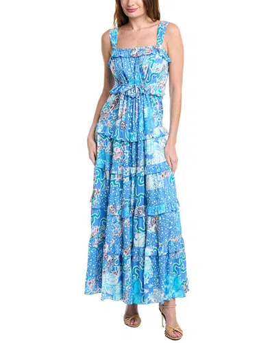 Diane Von Furstenberg Shawn Maxi Dress In Blue